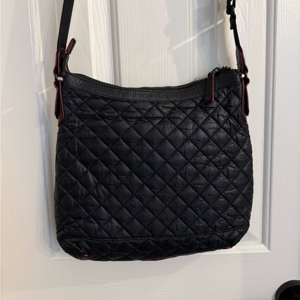 MZ Wallace Quilted Small Mia Crossbody Bag - Black - Picture 2 of 12